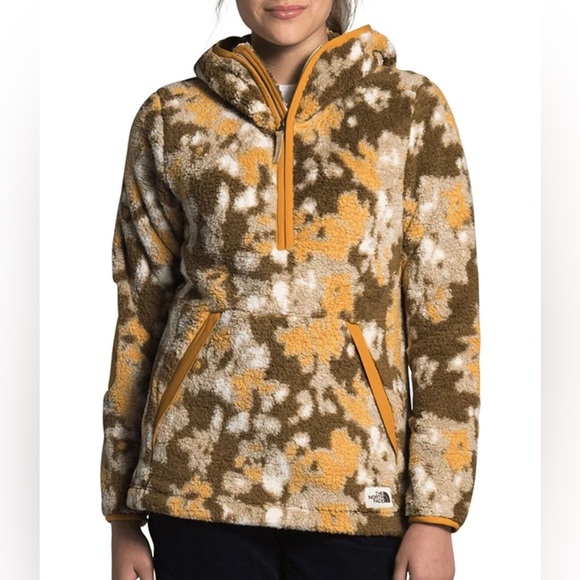 The North Campshire 2.0 Pullover Fleece Camo Hoodie Jacket Womens Small - Picture 1 of 7